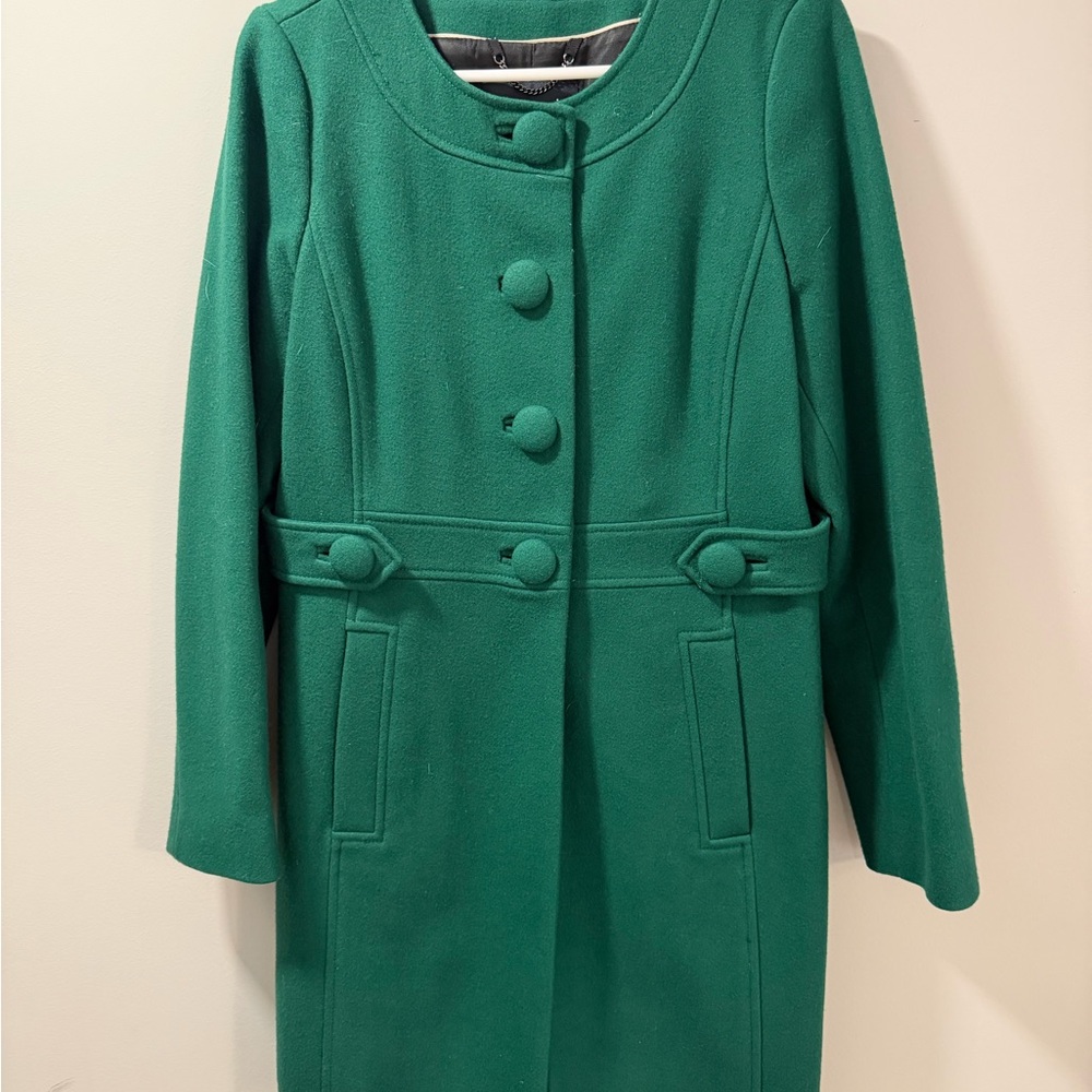 Vintage Banana Republic Green Button-Up Coat